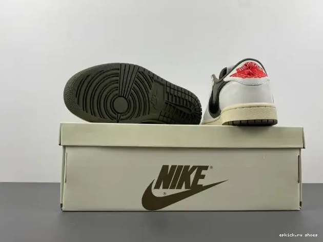 Cheap SCOTT OG AIR 1 JORDAN LOW DM7866-200 TRAVIS X MEDIUM OLIVE 0503